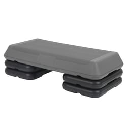 adjustable height aerobic step platform anti slip exercise stepper for home cardio workout