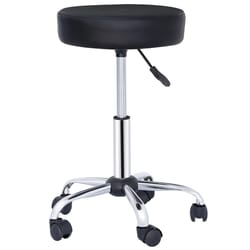 hydraulic adjustable salon stool rolling pu leather tattoo chair with swivel wheels