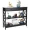Modern Console Table With Drawer And Storage Shelves Narrow Sofa Table For Entryway Living Room Org 4