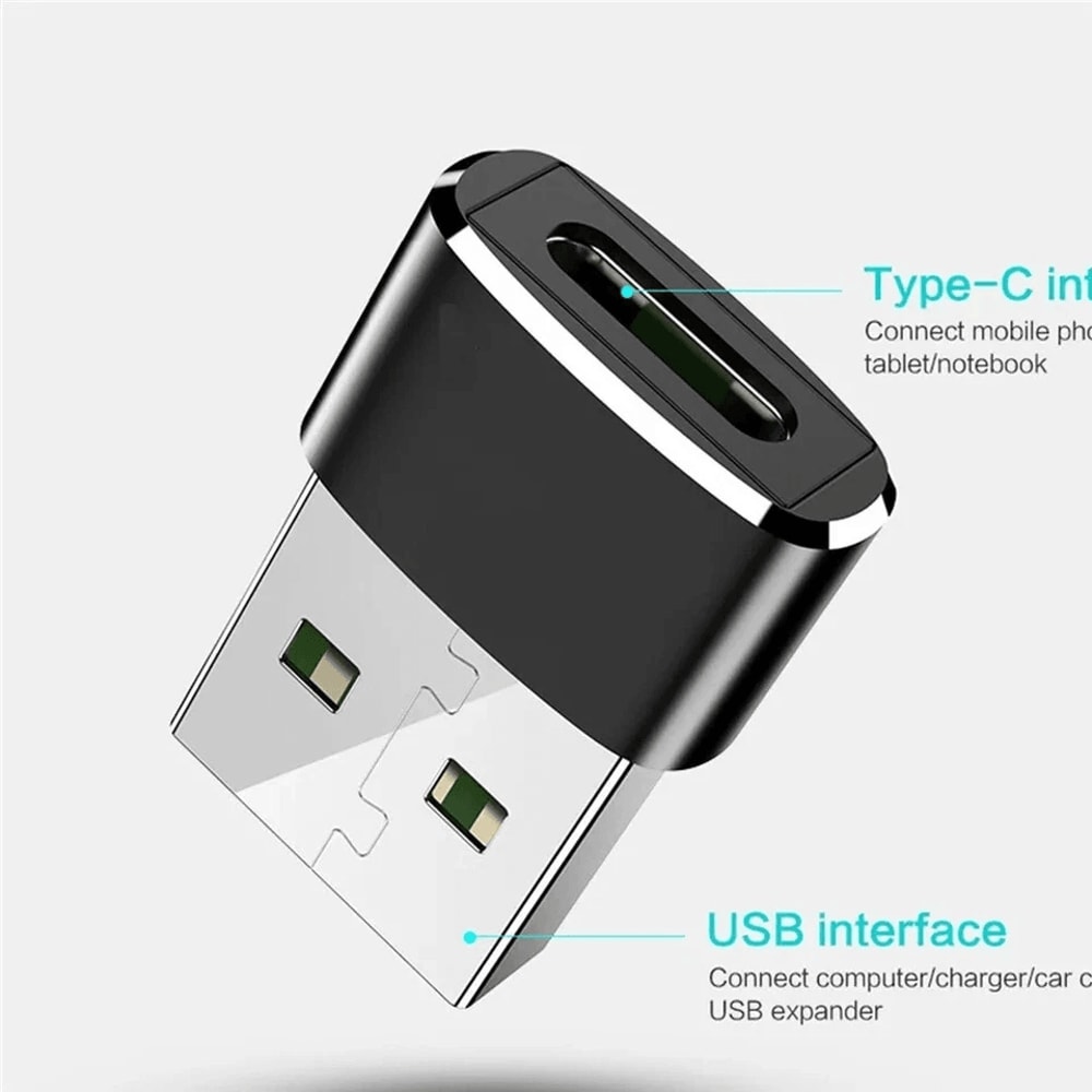 USB C To USB Adapter 31 Converter Compact USB A Male To Type C Female Fast Data Charging 12