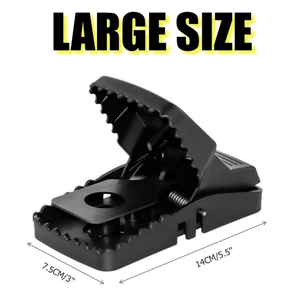 Heavy Duty Reusable Mouse Trap Powerful Snap Rat Trap Indoor Outdoor Rodent Control 4