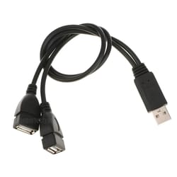 usb splitter cable, usb a to dual usb female, usb y cable, usb hub adapter, usb power splitter