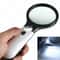 LED Illuminated Handheld Magnifying Glass 45X Jewelry Loupe 3X Reading Magnifier 5