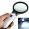 LED Illuminated Handheld Magnifying Glass 45X Jewelry Loupe 3X Reading Magnifier 5
