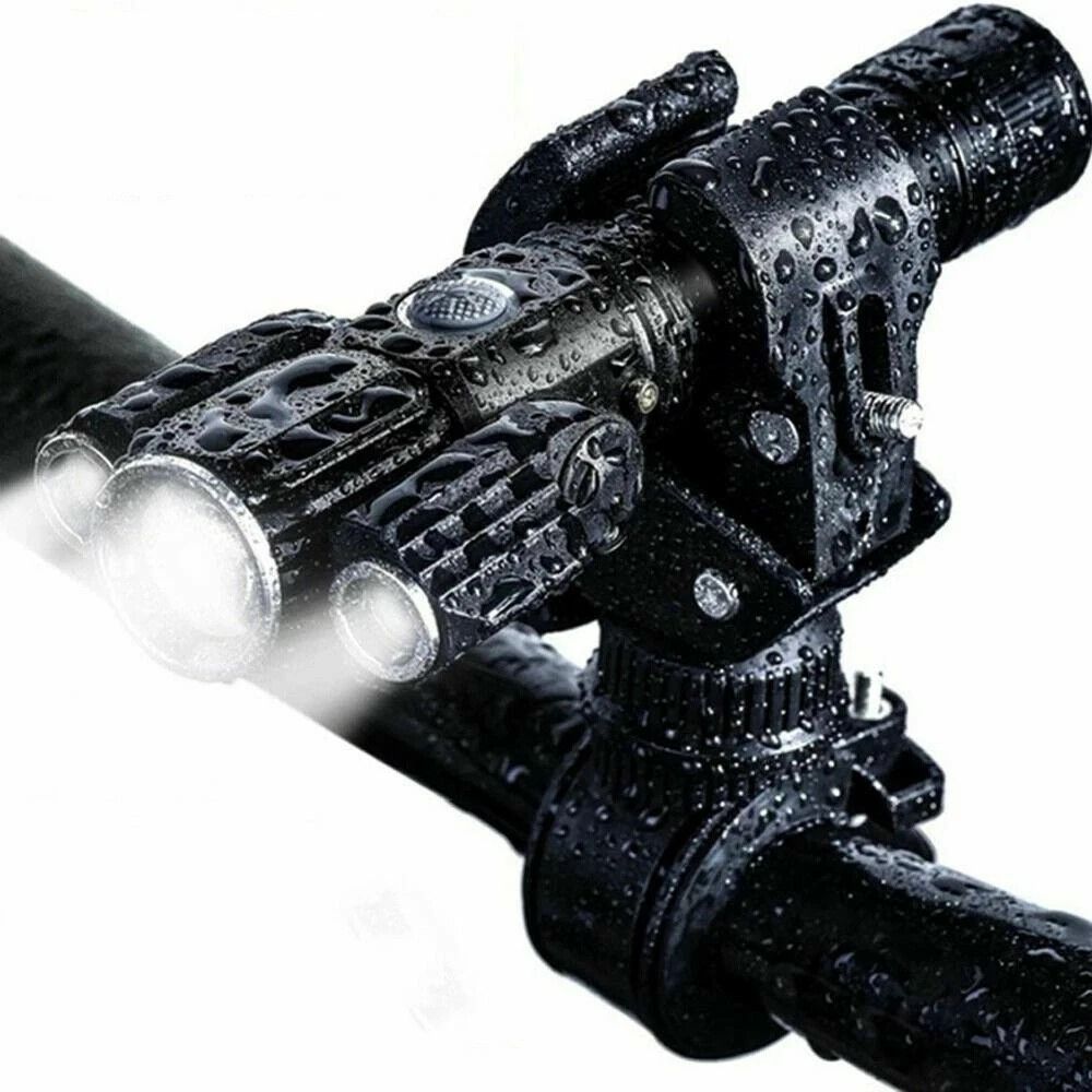 USB Rechargeable LED Bike Headlight Set 500 Lumens Waterproof Cycling Front Tail Light 4