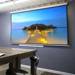 manual pull down projector screen for home theater hd projection display