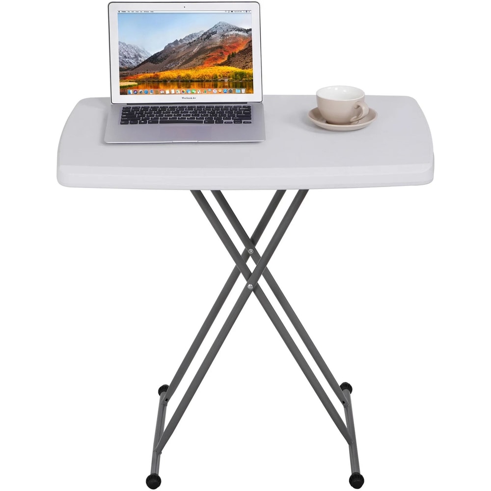 Adjustable Folding Table Heavy Duty Portable Utility Dining Table For Indoor Outdoor Use 8