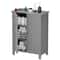 Space Saving Bathroom Storage Cabinet With Adjustable Shelf Double Doors 0