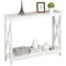 Slim Entryway Console Table With Storage Shelf Narrow Console Table Modern Sofa Accent 3