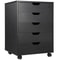 Mobile Wooden Filing Cabinet Dresser With Wheels Storage Cabinet For Bedroom Office 17