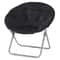Oversized Faux Fur Saucer Chair Foldable Cozy Lounge Seat For Bedroom Dorm Living Room 0