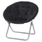Oversized Faux Fur Saucer Chair Foldable Cozy Lounge Seat For Bedroom Dorm Living Room 0