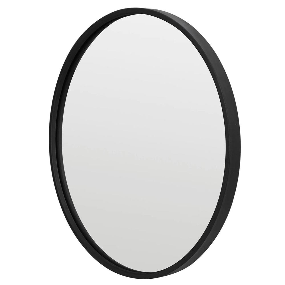 Modern Round Wall Mirror Decorative Metal Frame Vanity Bathroom Entryway Mirror 2