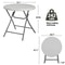 Folding Round Table Portable Camping Dining Plastic Folding Table For Indoor Outdoor Use 4
