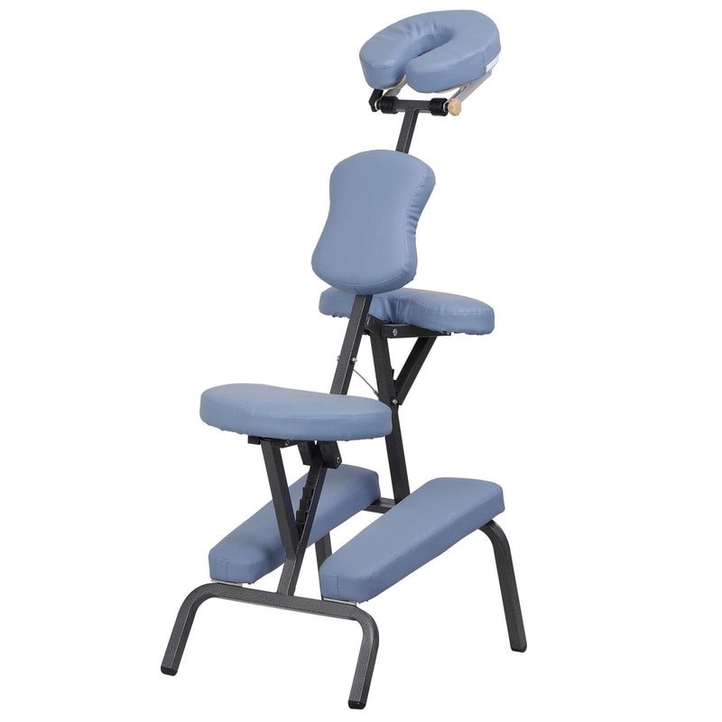 Portable Folding Massage Chair With Face Cradle Adjustable Tattoo Chair Salon Spa Table 8