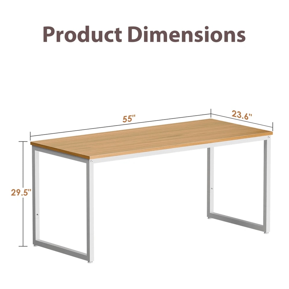 Modern Natural Computer Desk Writing Desk For Home Office Study Table 4