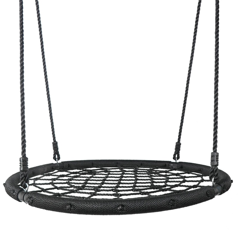 Large Spider Web Tree Swing Heavy Duty Kids Outdoor Swing With 600lb Capacity For Backyard Play 6