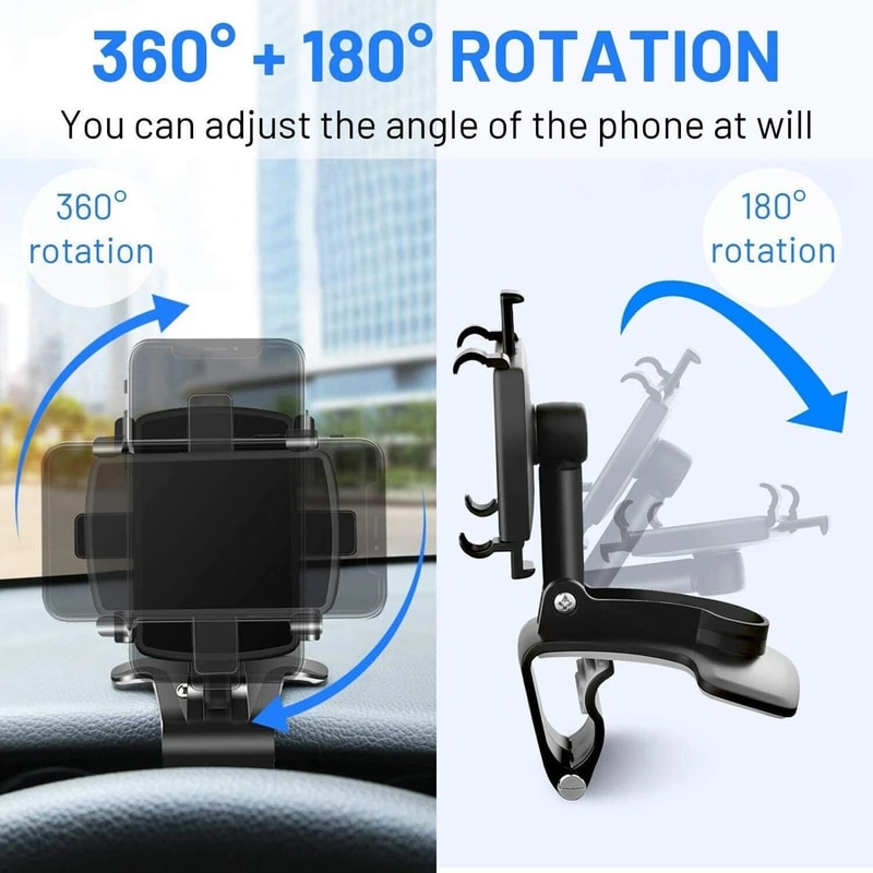 Universal Phone Mount Car Dashboard Sun Visor Phone Holder Clip For IPhone GPS Navigation 6