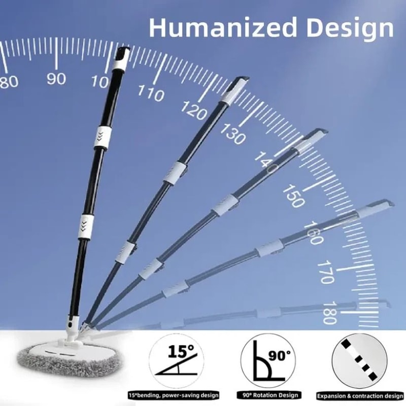 Microfiber Car Wash Brush With Extension Handle For Auto Truck Cleaning 5