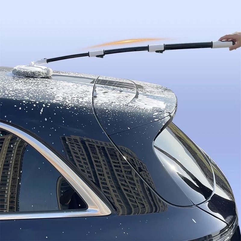 Microfiber Car Wash Brush With Extension Handle For Auto Truck Cleaning 9