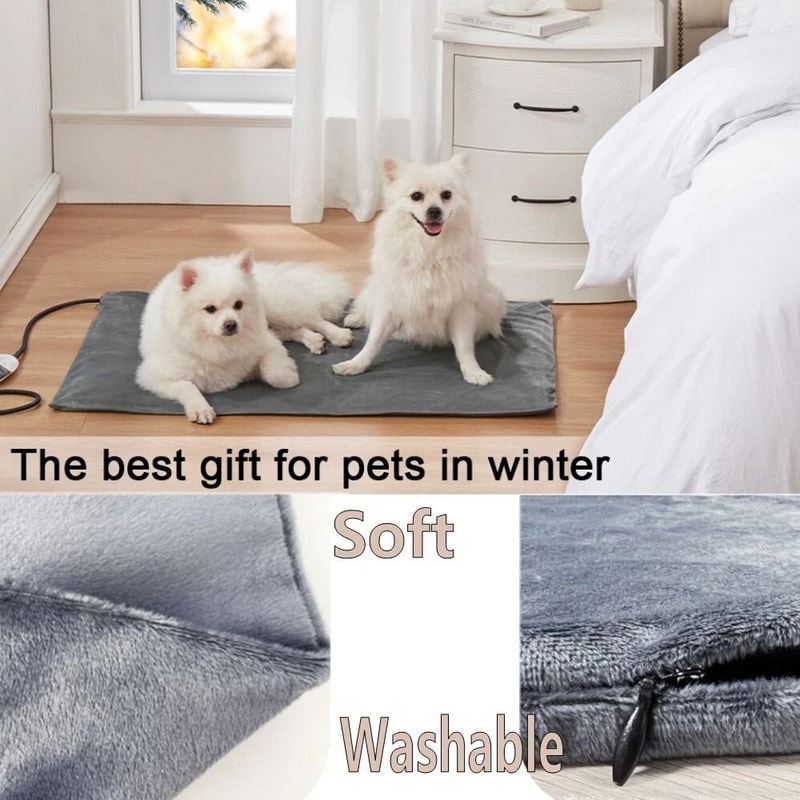 Washable Pet Heating Pad Electric Blanket Waterproof And Tear Resistant Mat For Dogs And Cats 3