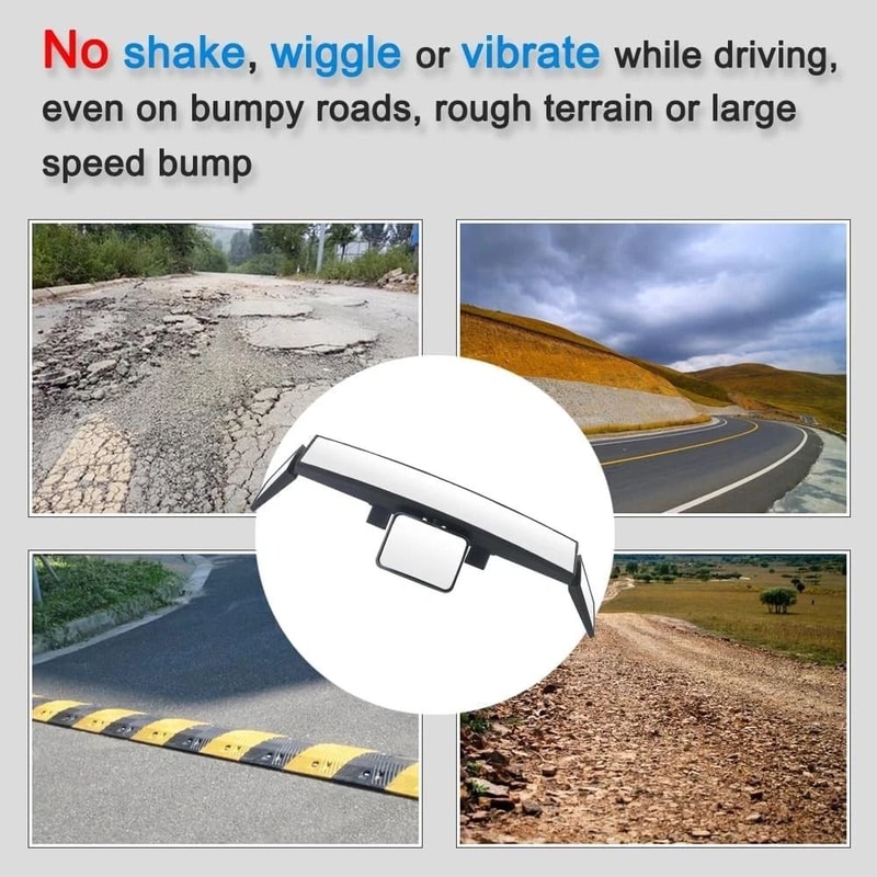 Premium Toyota Interior Wide Angle Rear View Mirror Panoramic Accessory For Enhanced Visibility 2