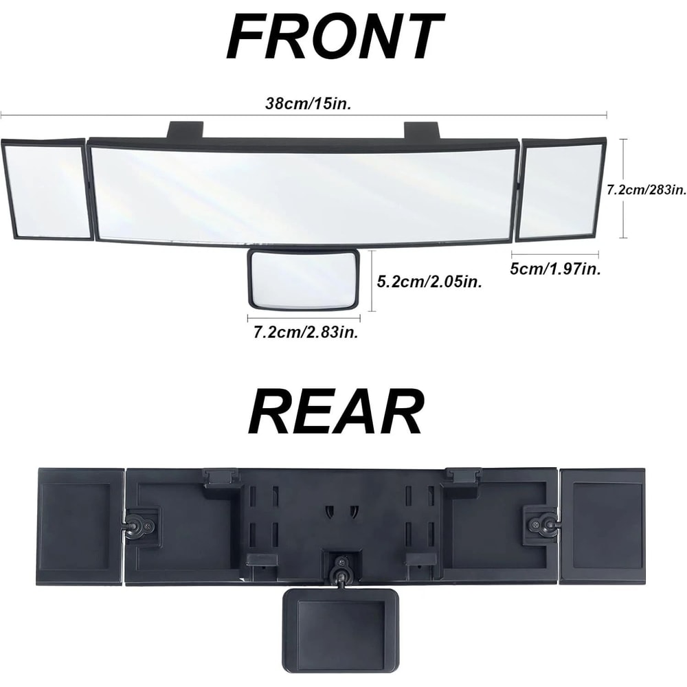 Premium Toyota Interior Wide Angle Rear View Mirror Panoramic Accessory For Enhanced Visibility 10
