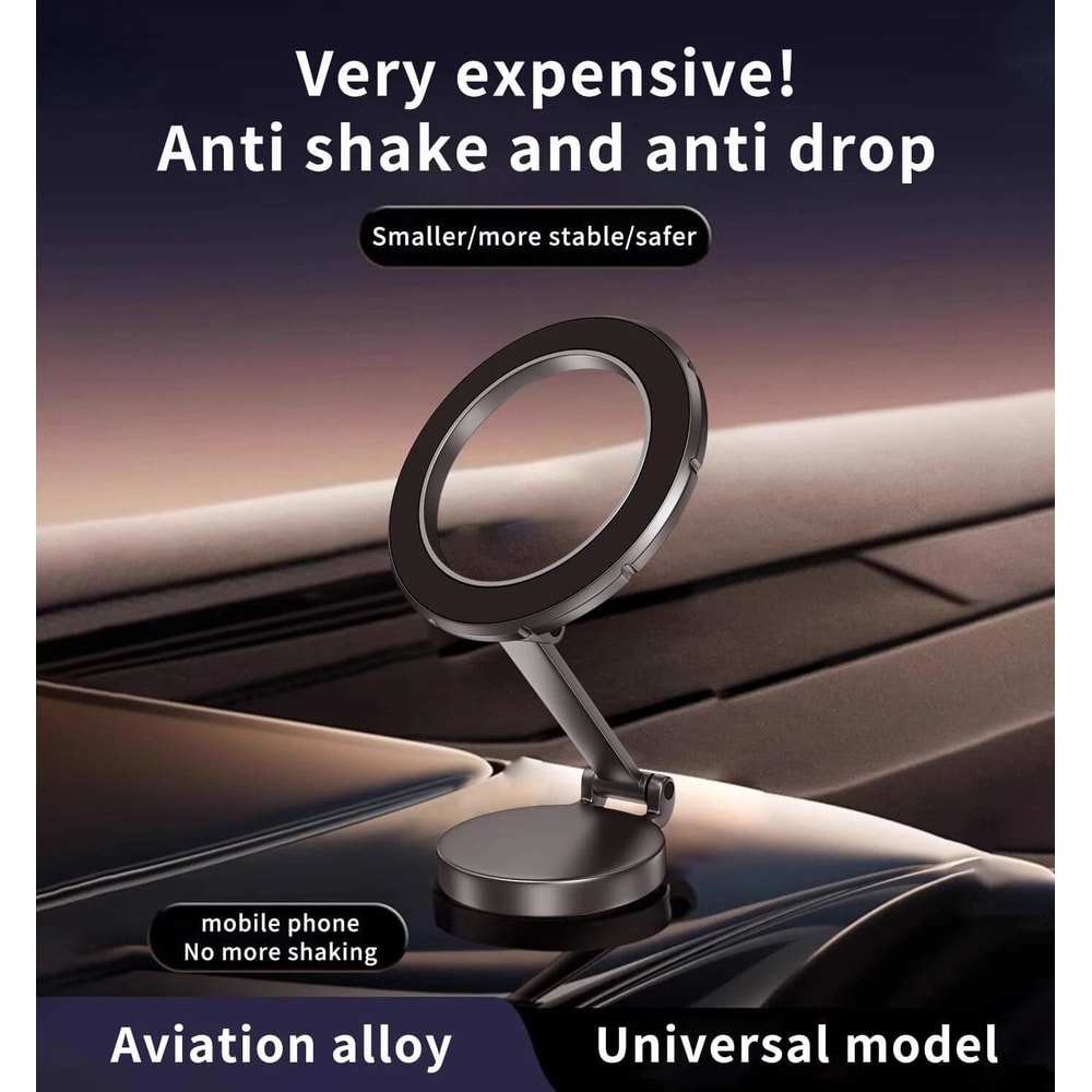Strong Magnetic Car Dashboard Phone Holder Foldable Mount Stand For IPhone Smartphones 4