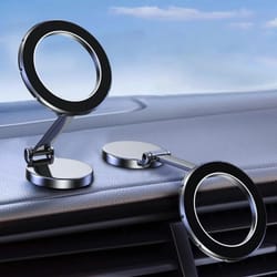 strong magnetic car dashboard phone holder foldable mount stand for iphone & smartphone