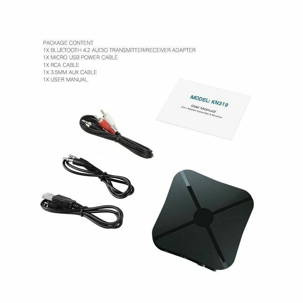 Bluetooth Transmitter Receiver Wireless Audio Adapter For TV Home Stereo Compatibility 7