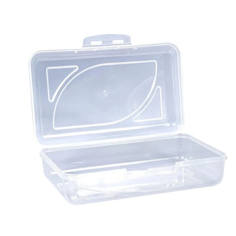 CraZ Art Clear Plastic School Storage Box Compact Durable Ideal For Organizing Supplies 0