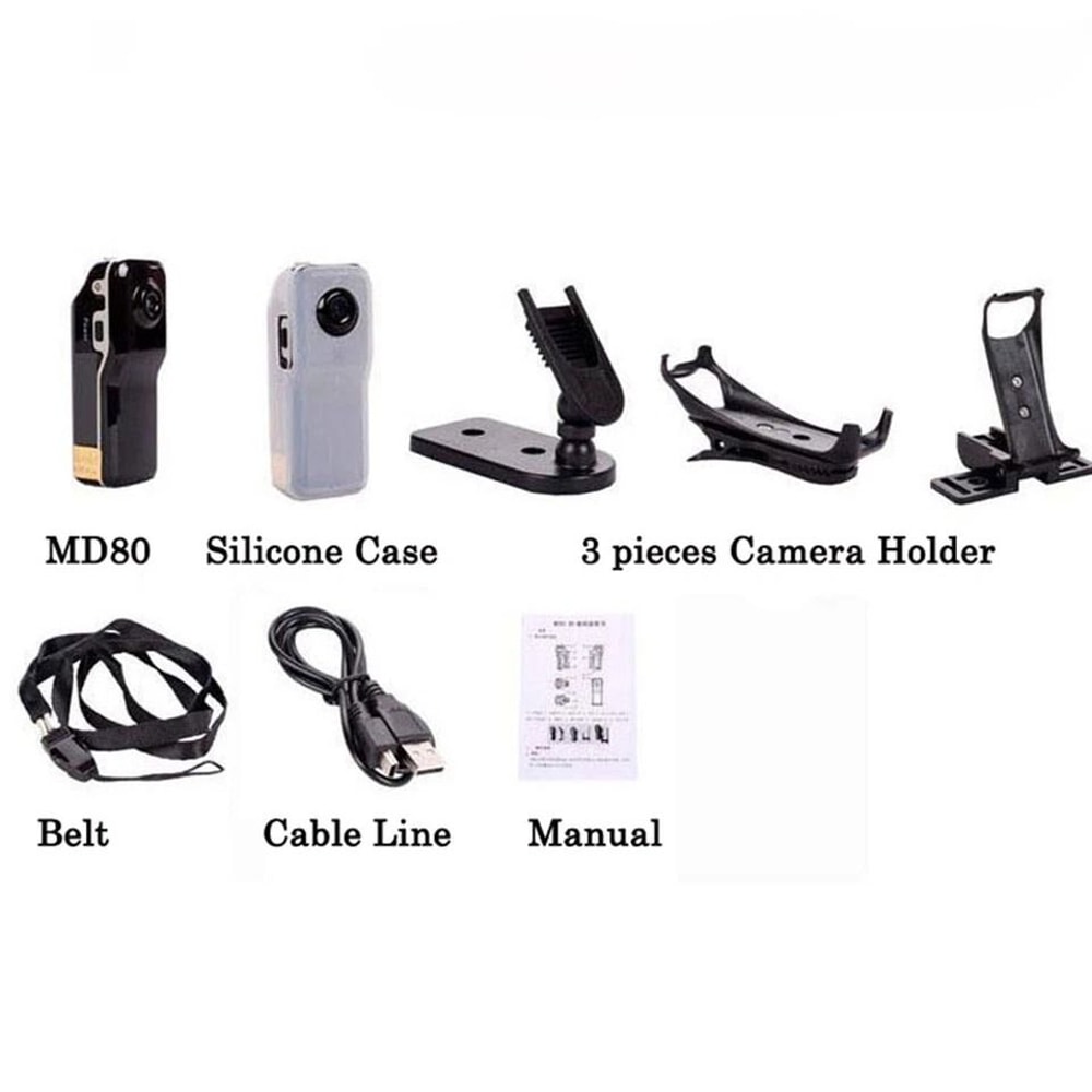 Mini Police Body Camera With HD 1080P Video IR Night Vision And Clip Camcorder 8