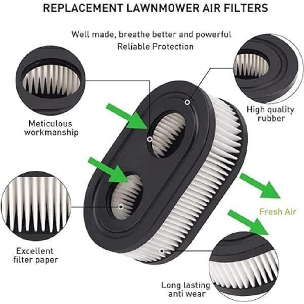 Air Filter Kit For Briggs Stratton Lawn Mower Replacement 3