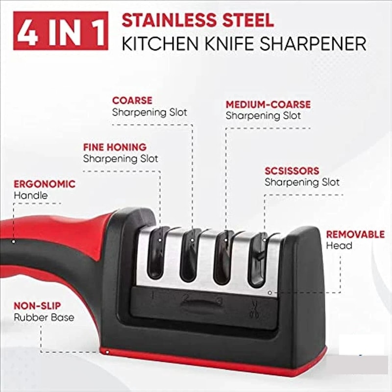 Slot Knife Sharpener Professional Ceramic And Tungsten Kitchen Sharpening System For Effortless Bla 4