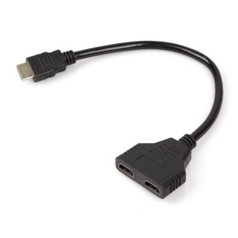 HDMI Splitter Adapter Male To Dual Female Converter For TV Streaming And Gaming 2