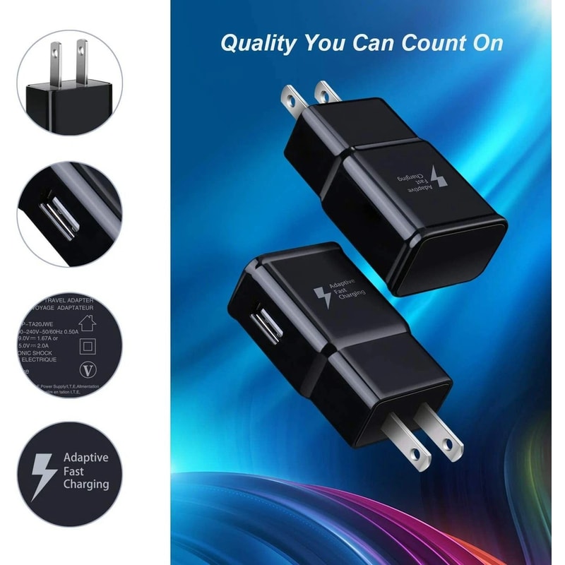 Fast Wall Charger USB Type C Cable For Samsung Galaxy Universal Charging Solution 2