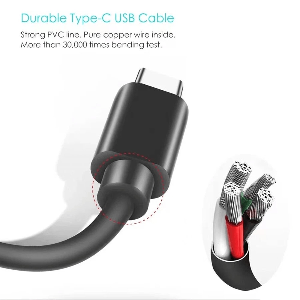 Type C Fast Charging Cable For Samsung Galaxy 4