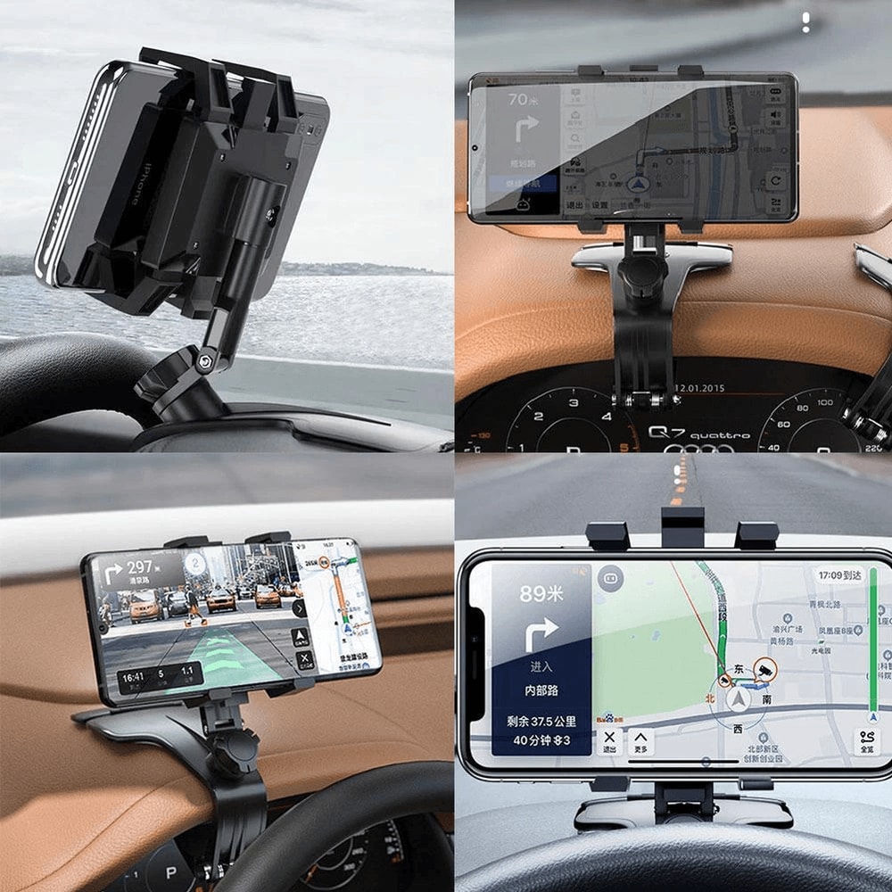 Universal Car Dashboard Mount For Cell Phones GPS Adjustable Cradle Clip 2