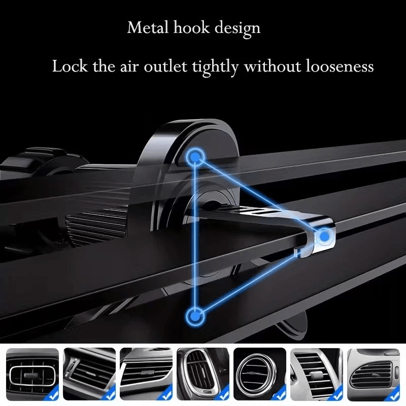 MagSafe Car Mount Magnetic Phone Holder For Air Vent And Dashboard With Rotation 9