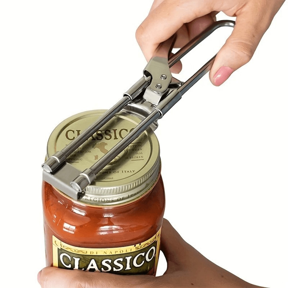 Adjustable Stainless Steel Jar Opener And Lid Gripper For Weak Hands 0