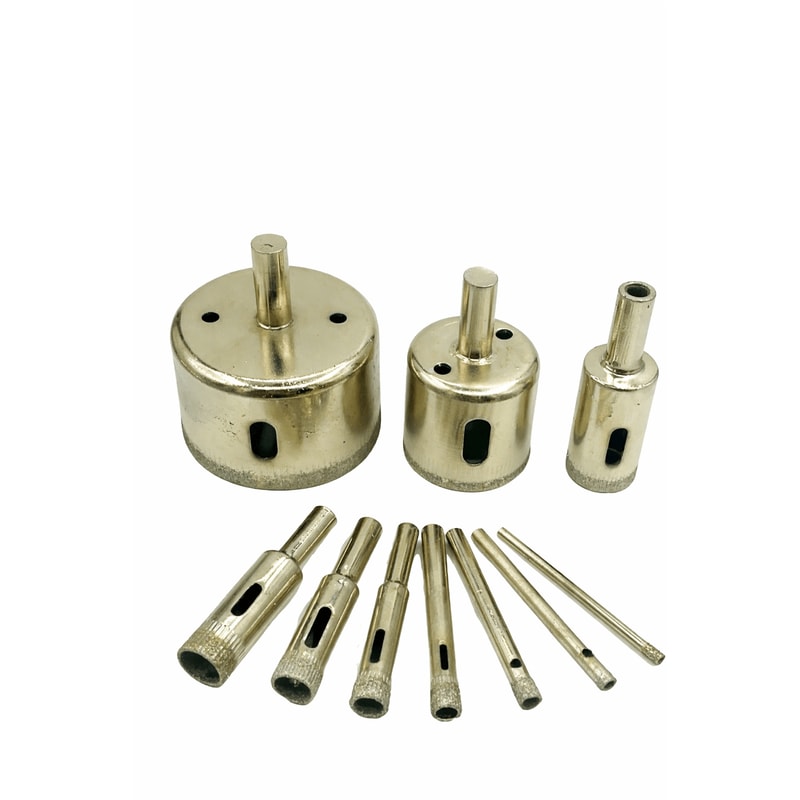 Diamond Hole Saw Set For Glass Ceramic Tile And Porcelain 0