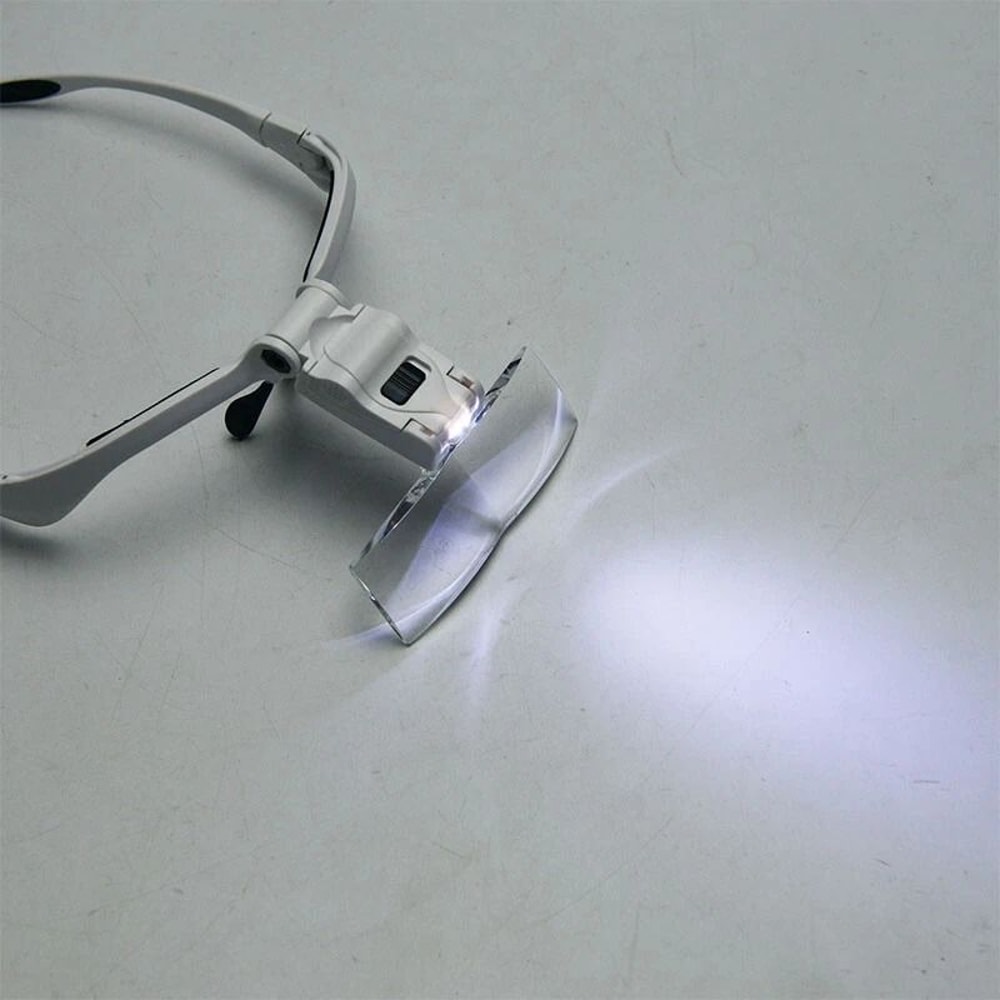 LED Headband Magnifier With Lenses And Light For Jewelry Repair Crafts And Close Detail Work 8