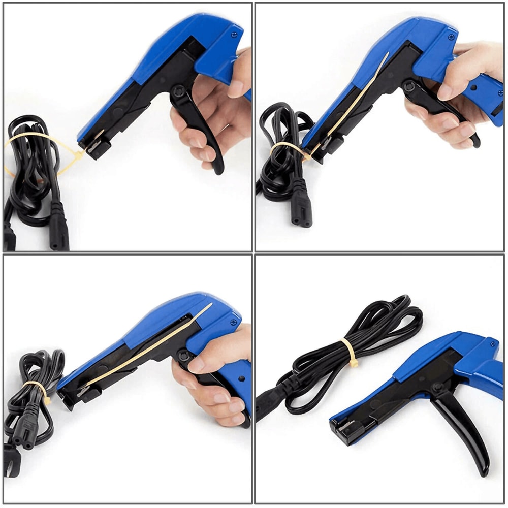 Zip Tie Gun Cable Tie Tool With One Motion Tension And Cut For Fast Clean Bundling 4