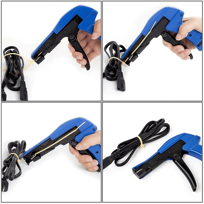 Zip Tie Gun Cable Tie Tool With One Motion Tension And Cut For Fast Clean Bundling 4