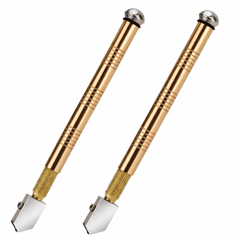 Precision Glass Cutter Tool Set With Carbide Tip For Stained Glass Mirror And Mosaic 0