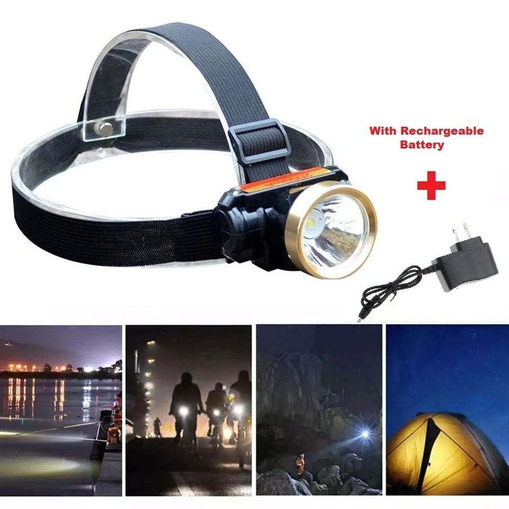 Rechargeable Waterproof LED Headlamp With USB Charger For Camping Hiking And Work 4