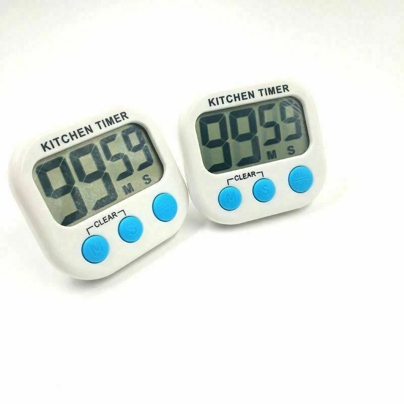 Magnetic Digital Kitchen Timer With Large LCD Screen Count Up Down Cooking Clock 3