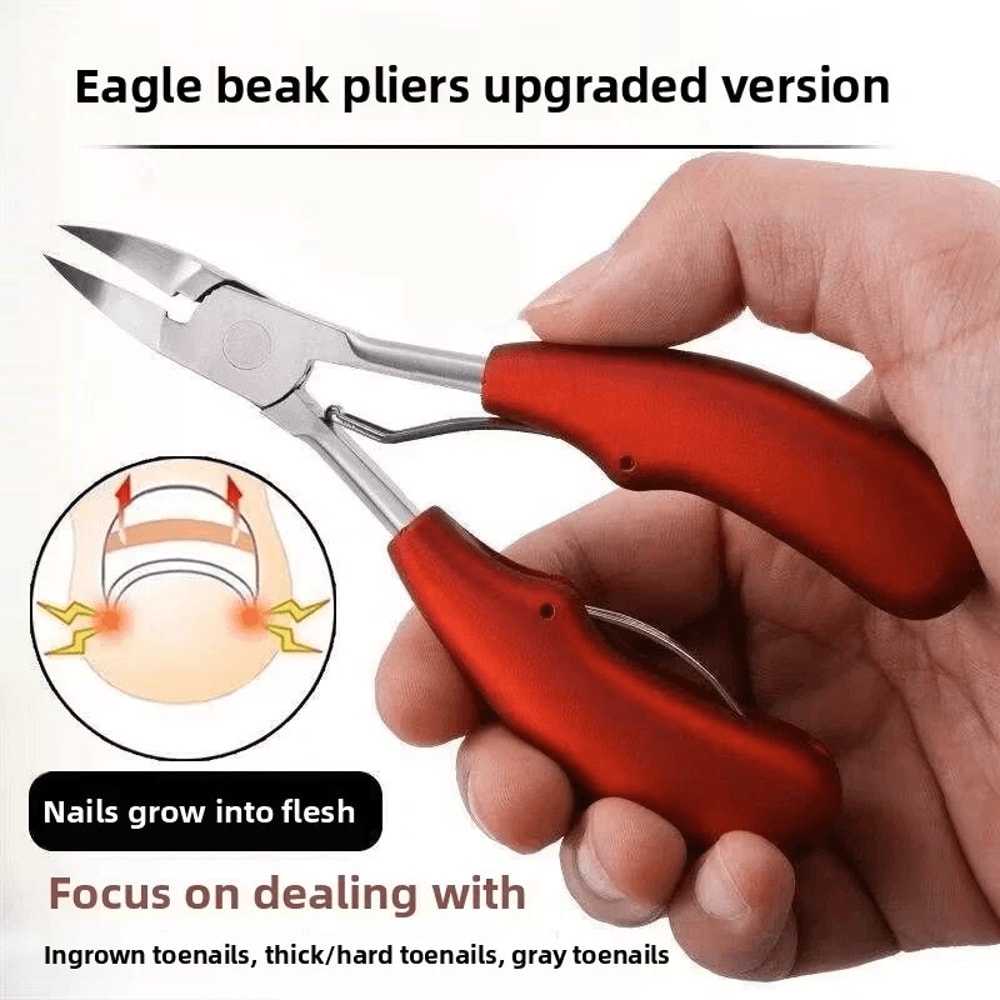 Toenail Clippers For Thick Ingrown Toe Nails Eagle Beak Beveled Nail Scissor 13