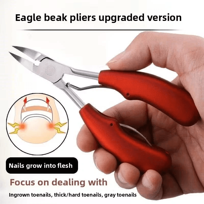 Toenail Clippers For Thick Ingrown Toe Nails Eagle Beak Beveled Nail Scissor 13