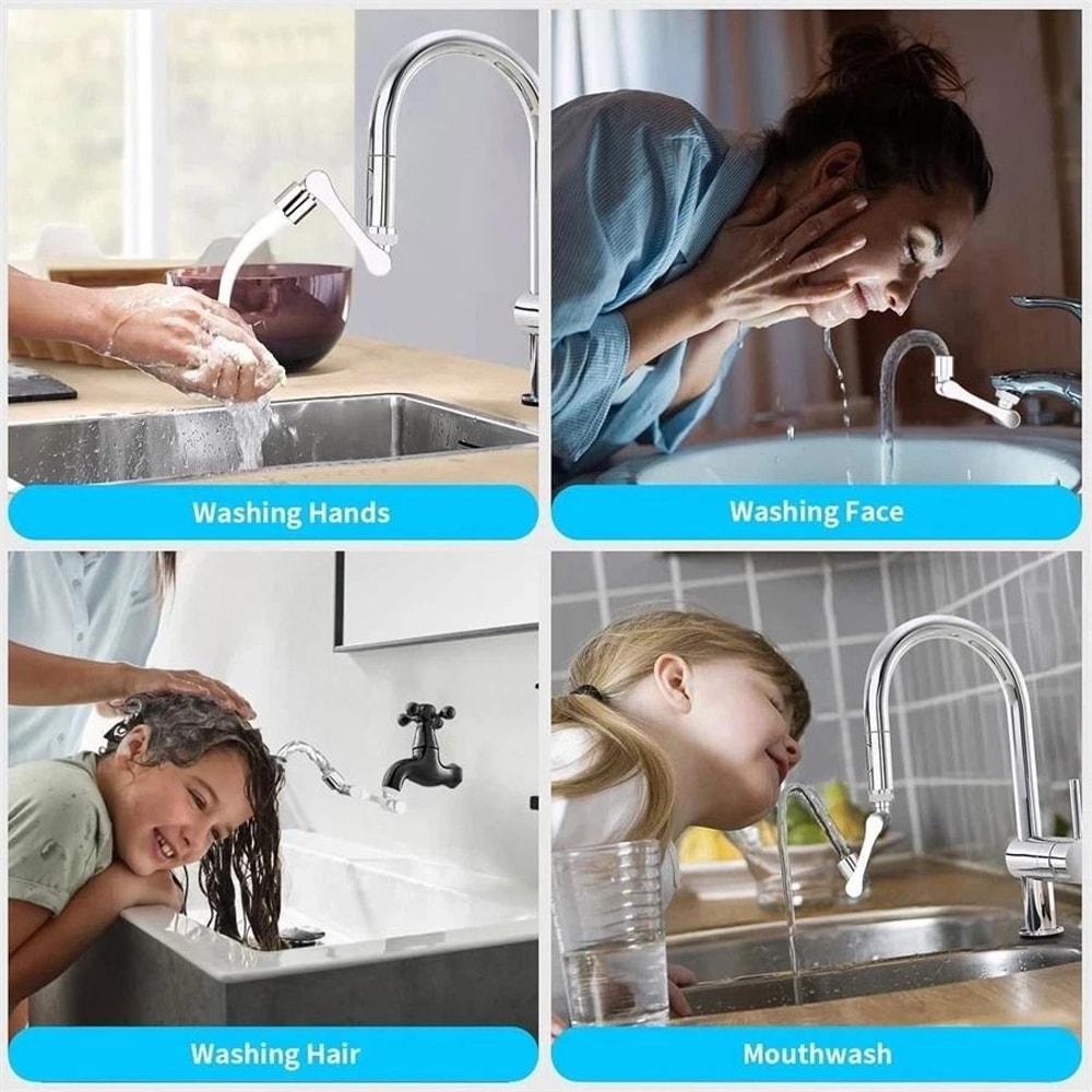 Swivel Faucet Extender Universal Faucet Aerator Extension For Kitchen And Bathroom Sinks 1